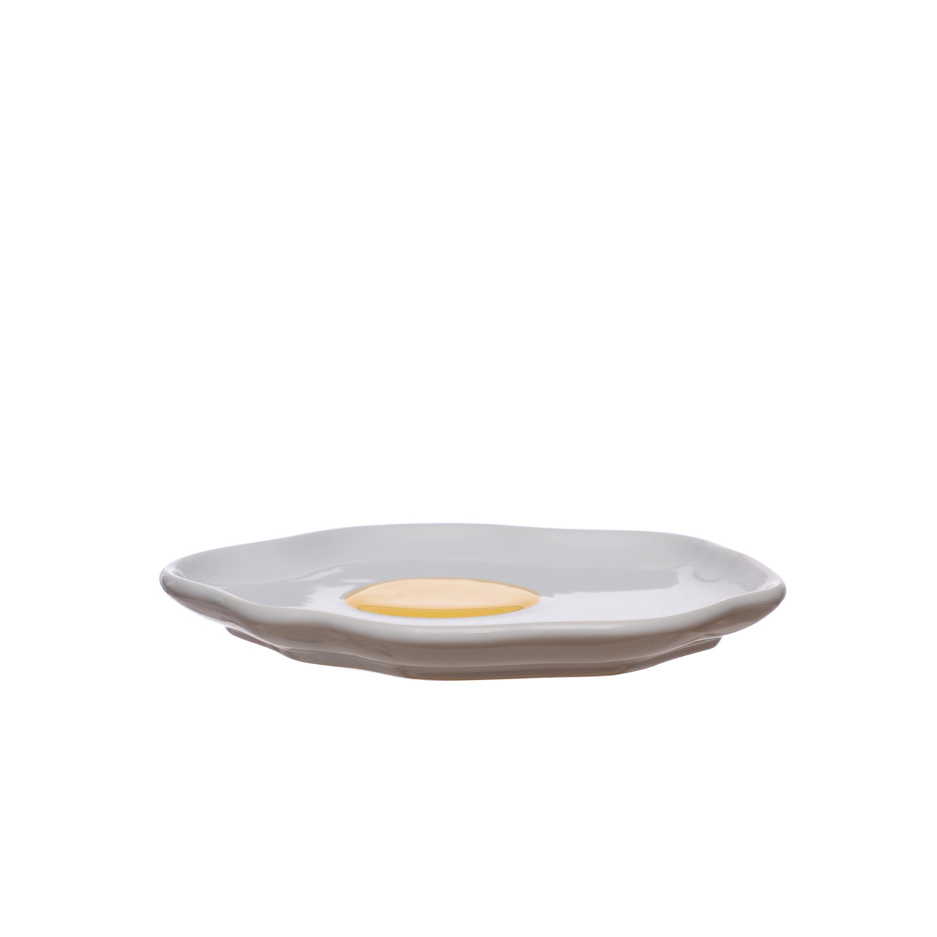 slide 2 of 3, 7.25" Ceramic Egg Plate By Ashland, 7.25 in