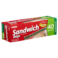 slide 3 of 29, Meijer Double Zipper Sandwich Bags, 40 ct