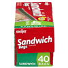 slide 22 of 29, Meijer Double Zipper Sandwich Bags, 40 ct