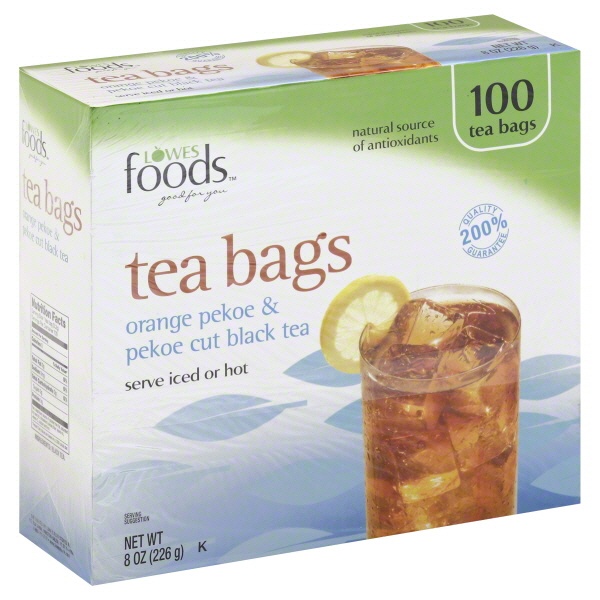 slide 1 of 1, Lowes Foods Tea Bags - 100 ct, 100 ct