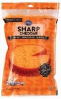 slide 1 of 4, Kroger Finely Shredded Sharp Cheddar Cheese, 16 oz