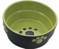 slide 1 of 1, Spot Green Stoneware 5" Dog Dish, 1 ct