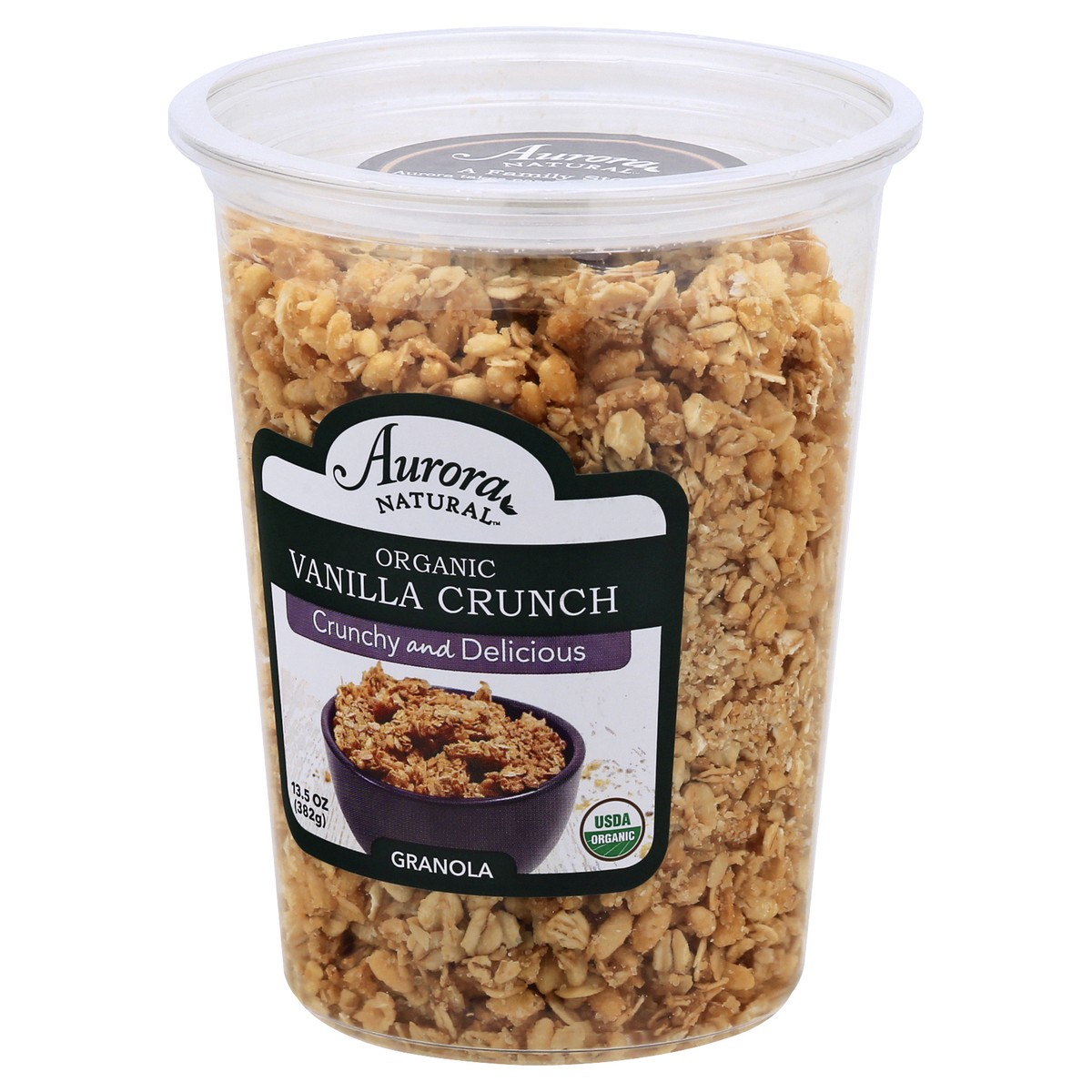 slide 5 of 9, Aurora Natural Nat Organic Vanilla Crunch Gra, 13.5 oz