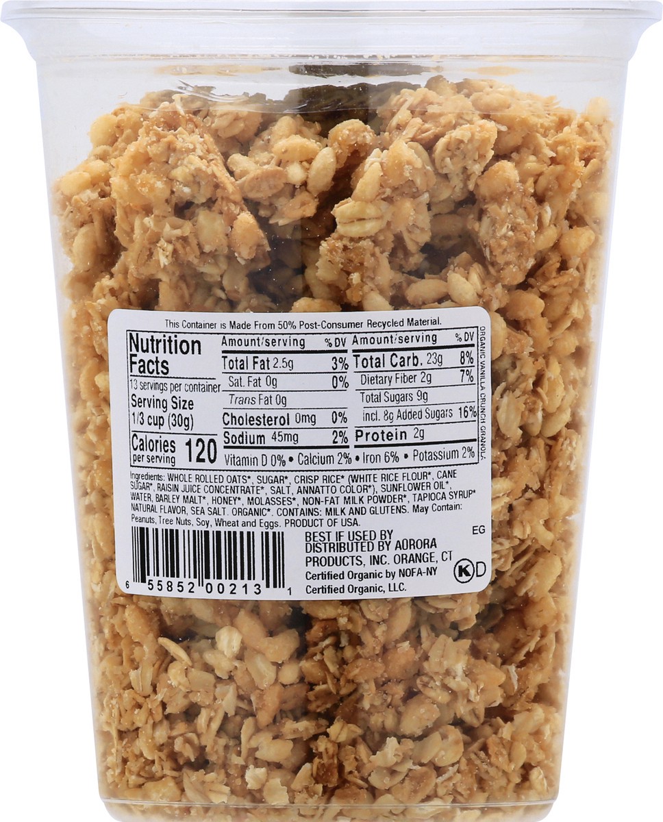 slide 6 of 9, Aurora Natural Nat Organic Vanilla Crunch Gra, 13.5 oz