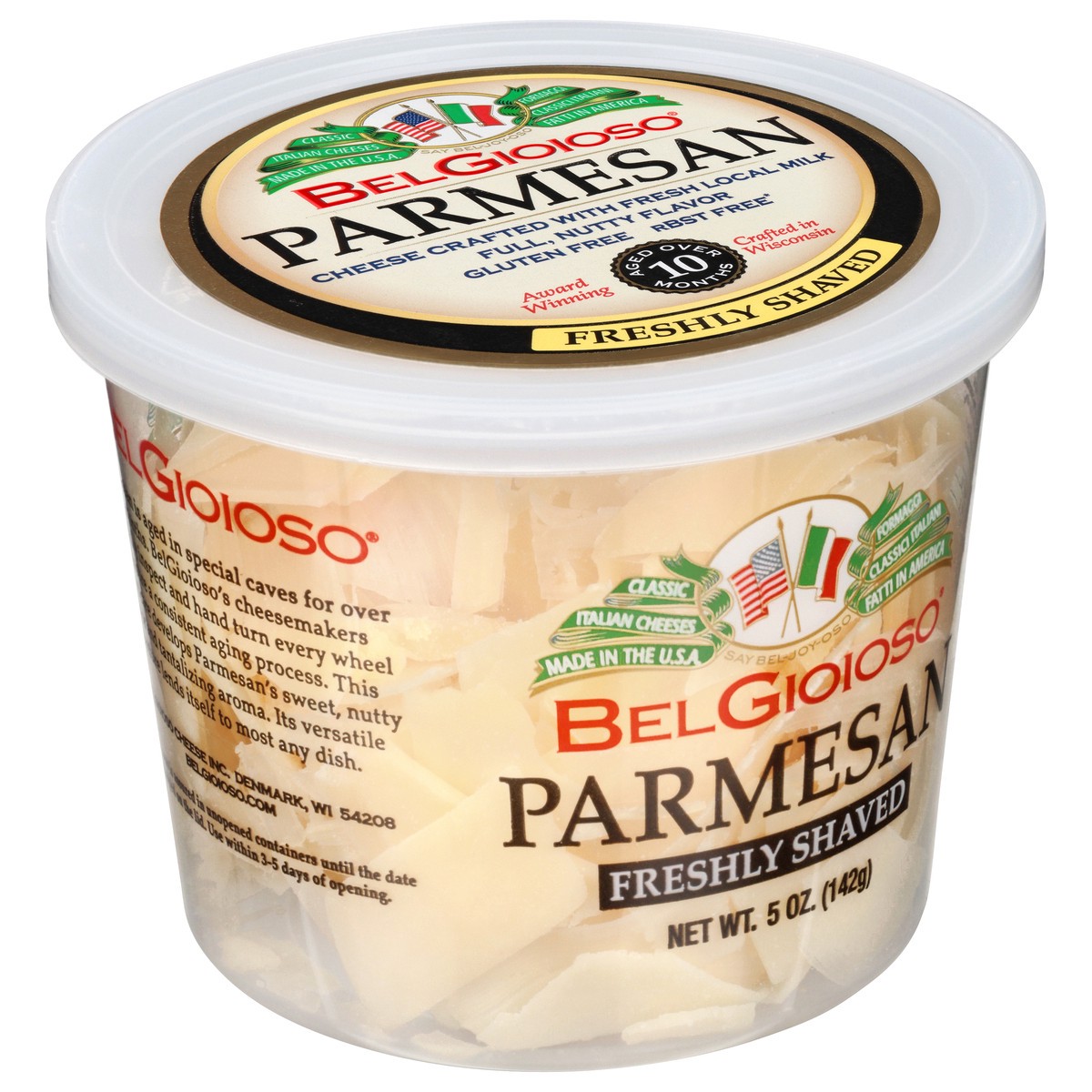 slide 2 of 9, BelGioioso Shaved Parmesan Cheese, 5 oz