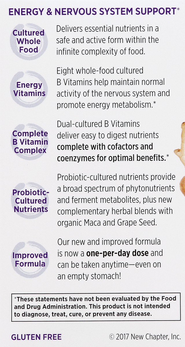 slide 2 of 5, New Chapter Coenzyme B Food Complex Vegetarian Tablets, 90 ct
