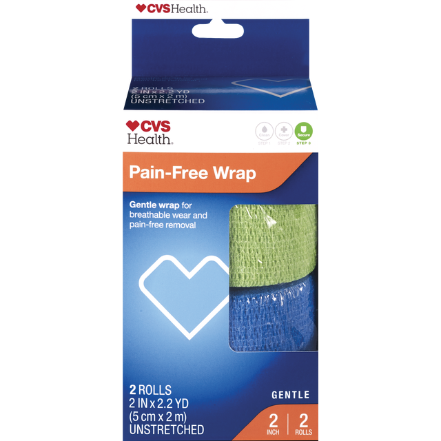 slide 1 of 1, CVS 2in Gentle Tape Blue, 1 ct