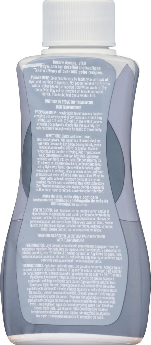 slide 8 of 11, Rit Synthetic Fiber Dye, Frost Grey, 7 oz