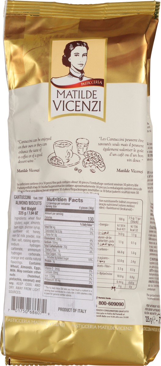 slide 2 of 11, Matilde Vicenzi Cantuccini Almond Biscuits 225 g, 225 gram