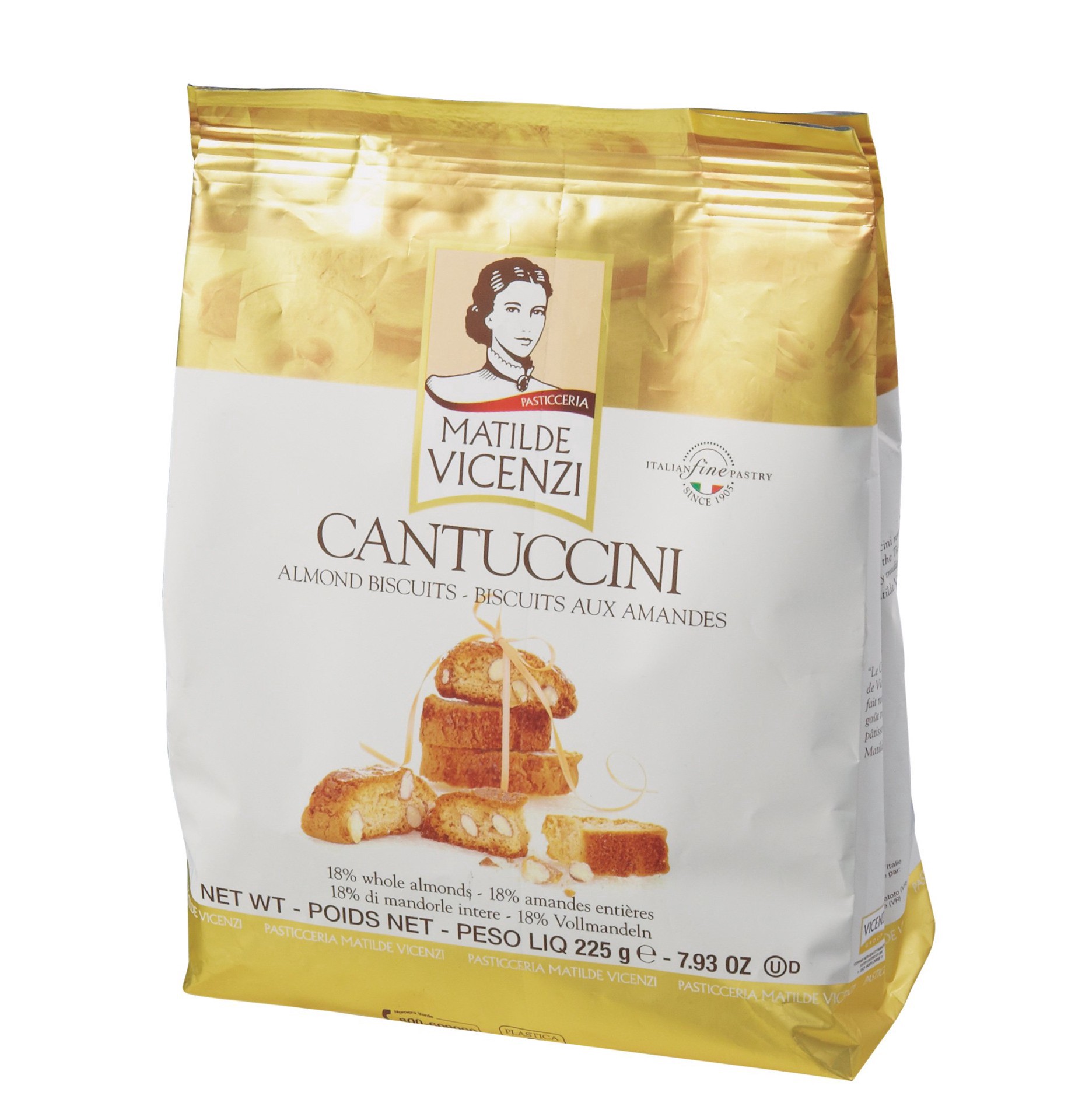 slide 1 of 11, Matilde Vicenzi Cantuccini Almond Biscuits 225 g, 225 gram