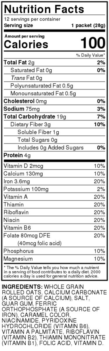 slide 3 of 3, Food Club Instant Oatmeal Regular, 11.8 oz