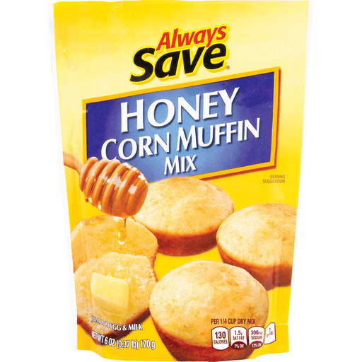 slide 1 of 1, Always Save Honey Corn Muffin Mix, 6 oz