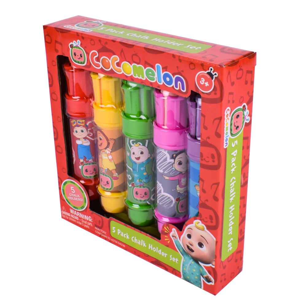 slide 5 of 6, CoComelon Chalk Holder, 5 ct