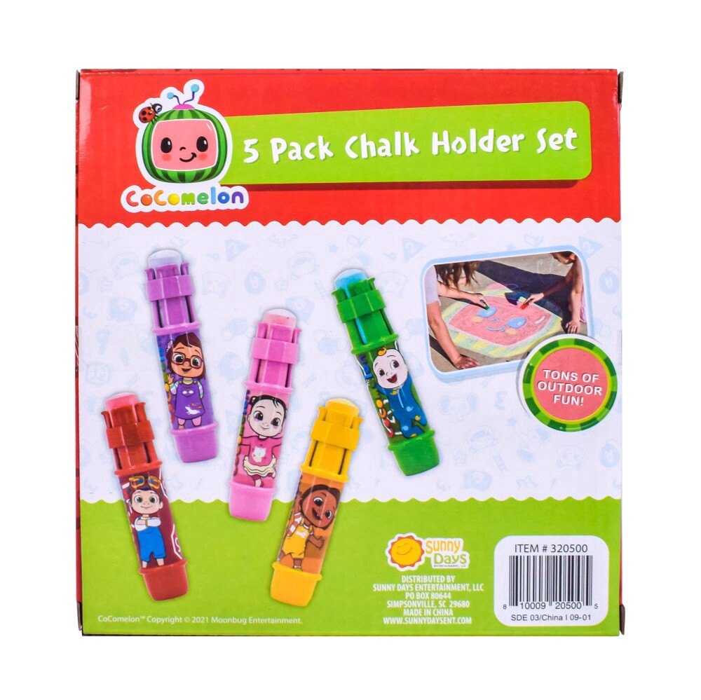 slide 6 of 6, CoComelon Chalk Holder, 5 ct