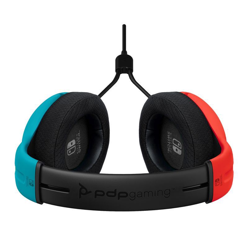 slide 9 of 10, PDP LVL 40 Wired Gaming Headset for Nintendo Switch - Blue/Red, 1 ct