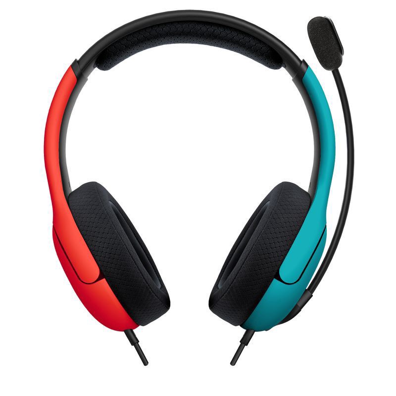 slide 2 of 10, PDP LVL 40 Wired Gaming Headset for Nintendo Switch - Blue/Red, 1 ct