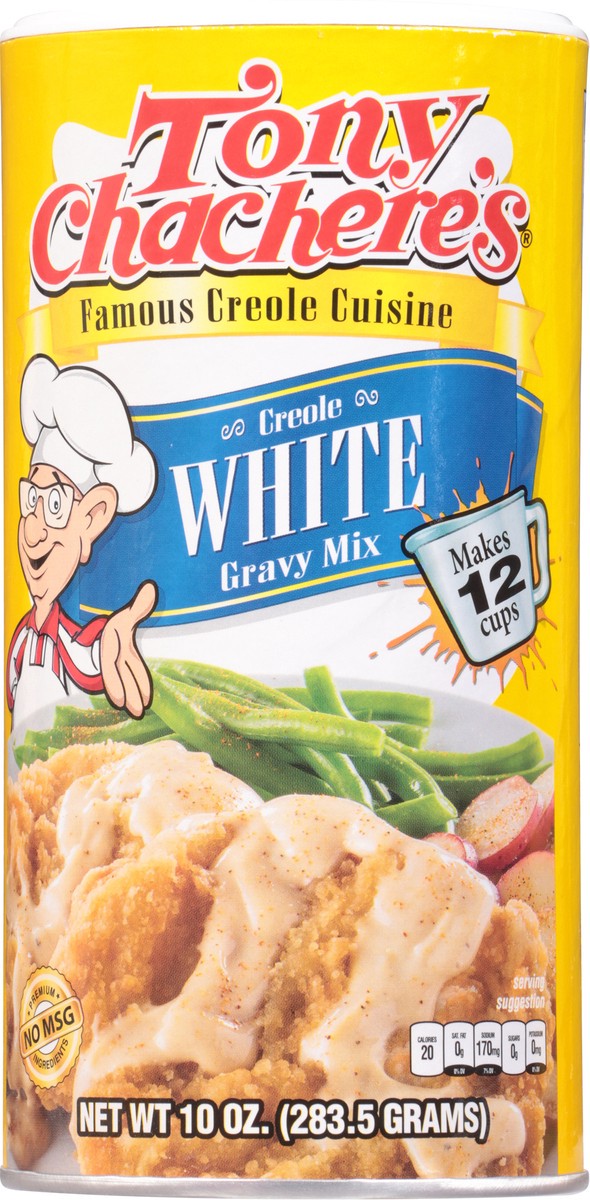 slide 5 of 9, Tony Chachere's Creole White Gravy Mix 10 oz, 10 oz