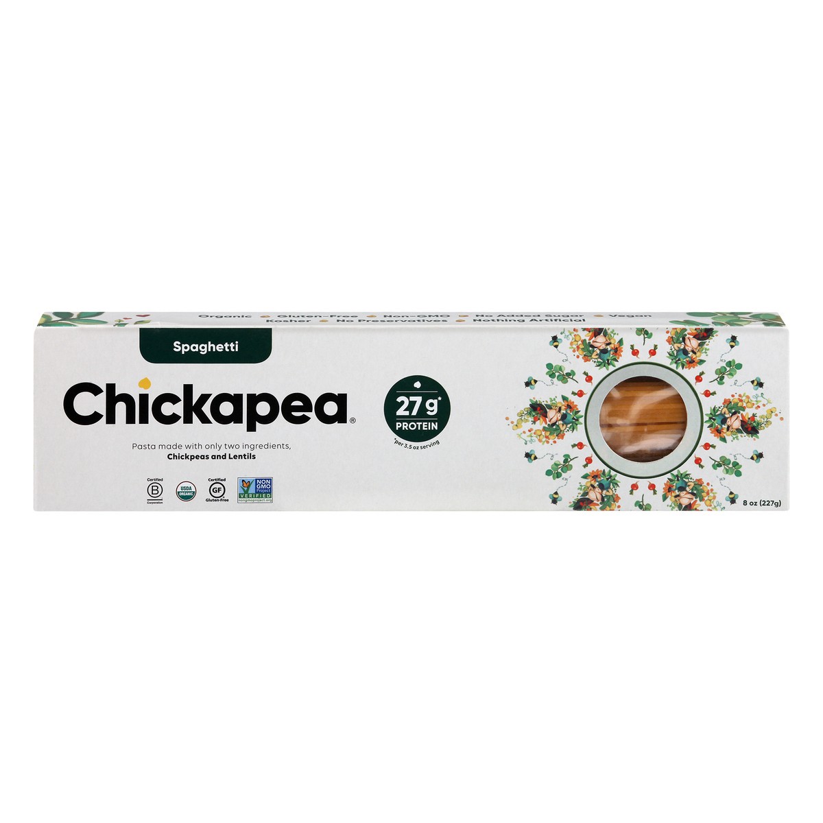 slide 1 of 9, Chickapea Organic Spaghetti Chickpea & Lentil Pasta, 8 oz