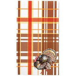 Unique Industries Plaid Turkey Holiday Lunch Napkins