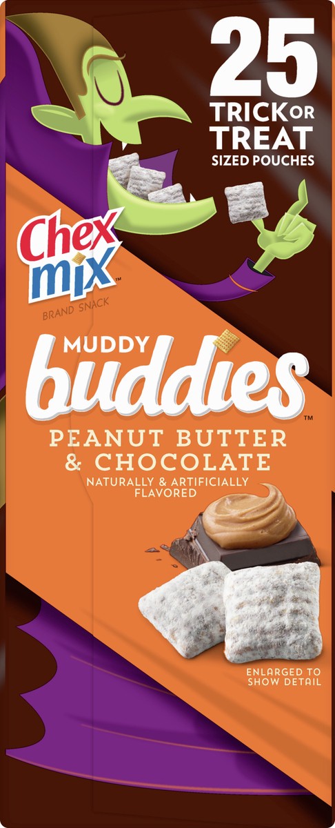 slide 8 of 9, Chex Mix Muddy Buddies Snack Mix Peanut Butter And Chocolate, 25 ct