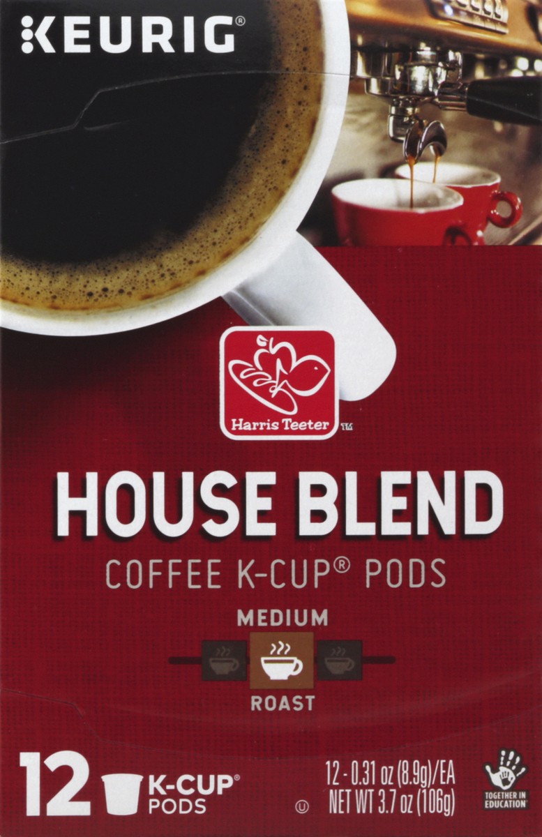 slide 4 of 5, Harris Teeter House Blend Coffee K-cups, 12 ct