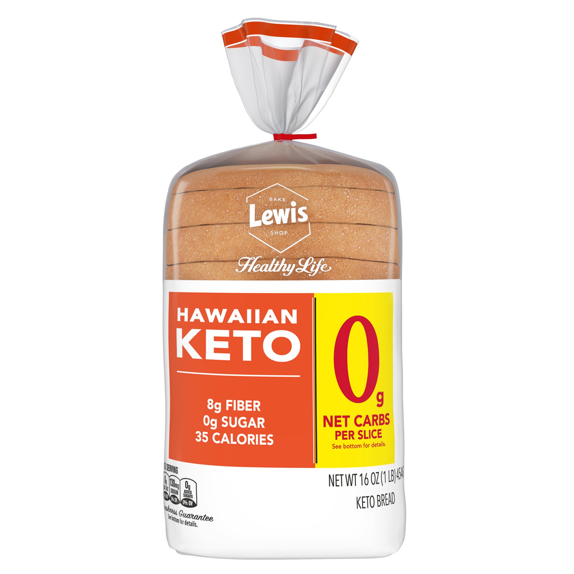 slide 5 of 5, Healthy Life Keto Hawaiian Bread 16 oz, 16 oz