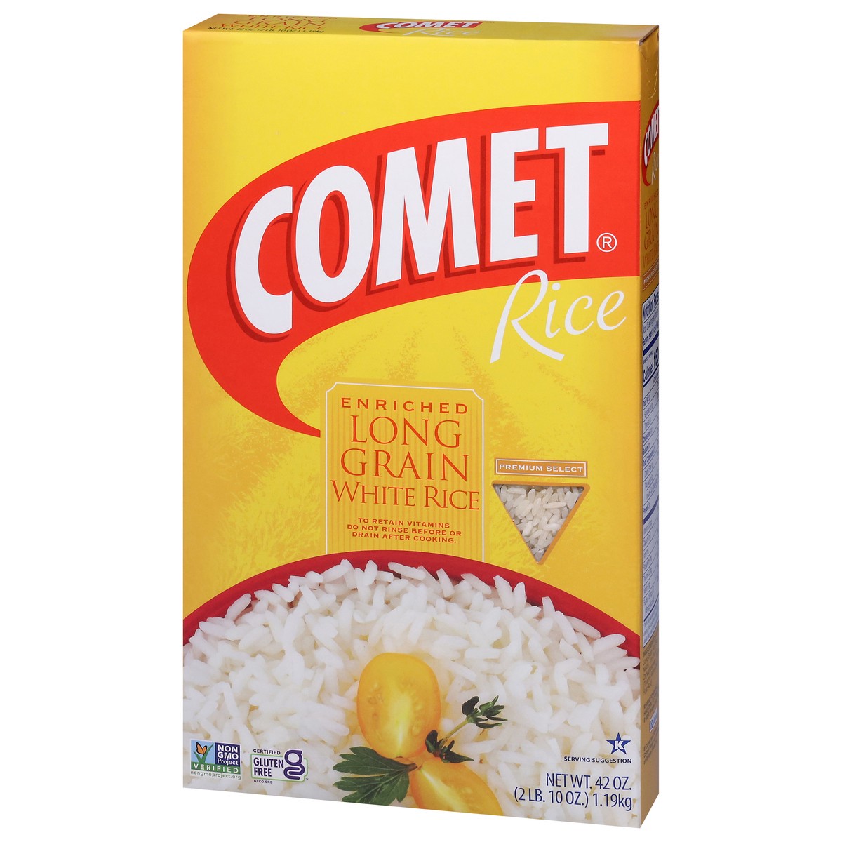 slide 5 of 13, Comet Long Grain Enriched White Rice 42 oz, 42 oz