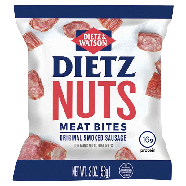 slide 1 of 1, Dietz & Watson Sausage, Original Smoked, Meat Bites, 2 oz