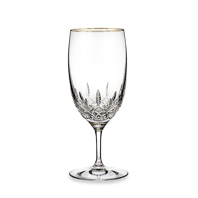 slide 1 of 1, Waterford Lismore Essence Gold Iced Beverage Glass, 1 ct