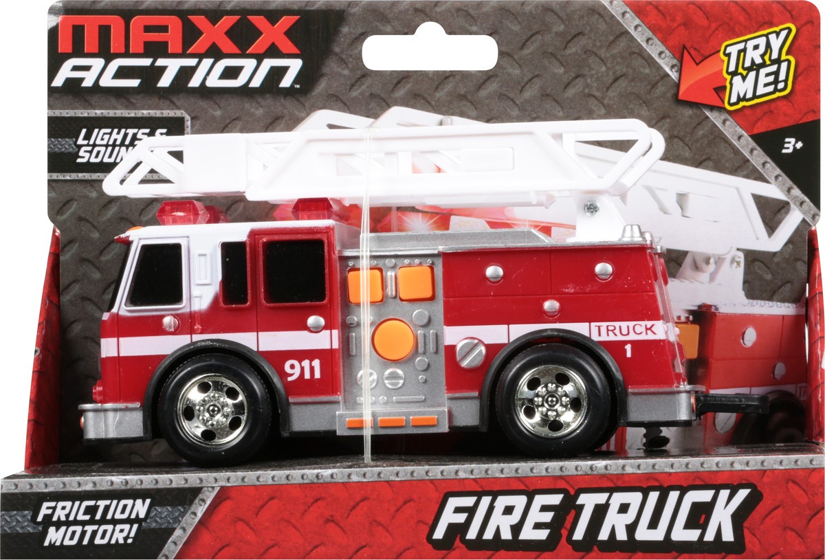 slide 1 of 9, Maxx Action Sunny Days Fire Truck Rescue Vehicle, 1 ct