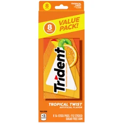 Trident 8Pk Tropical Twist 112Pc