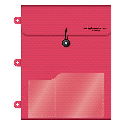 slide 1 of 1, U Brands Performance Series Vertical Red 3 Pocket Poly Expandable File Folder, 1 ct