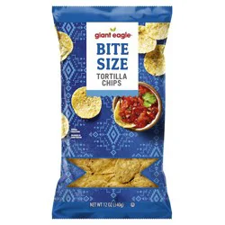 Giant Eagle Tortilla Chips, Bite Size