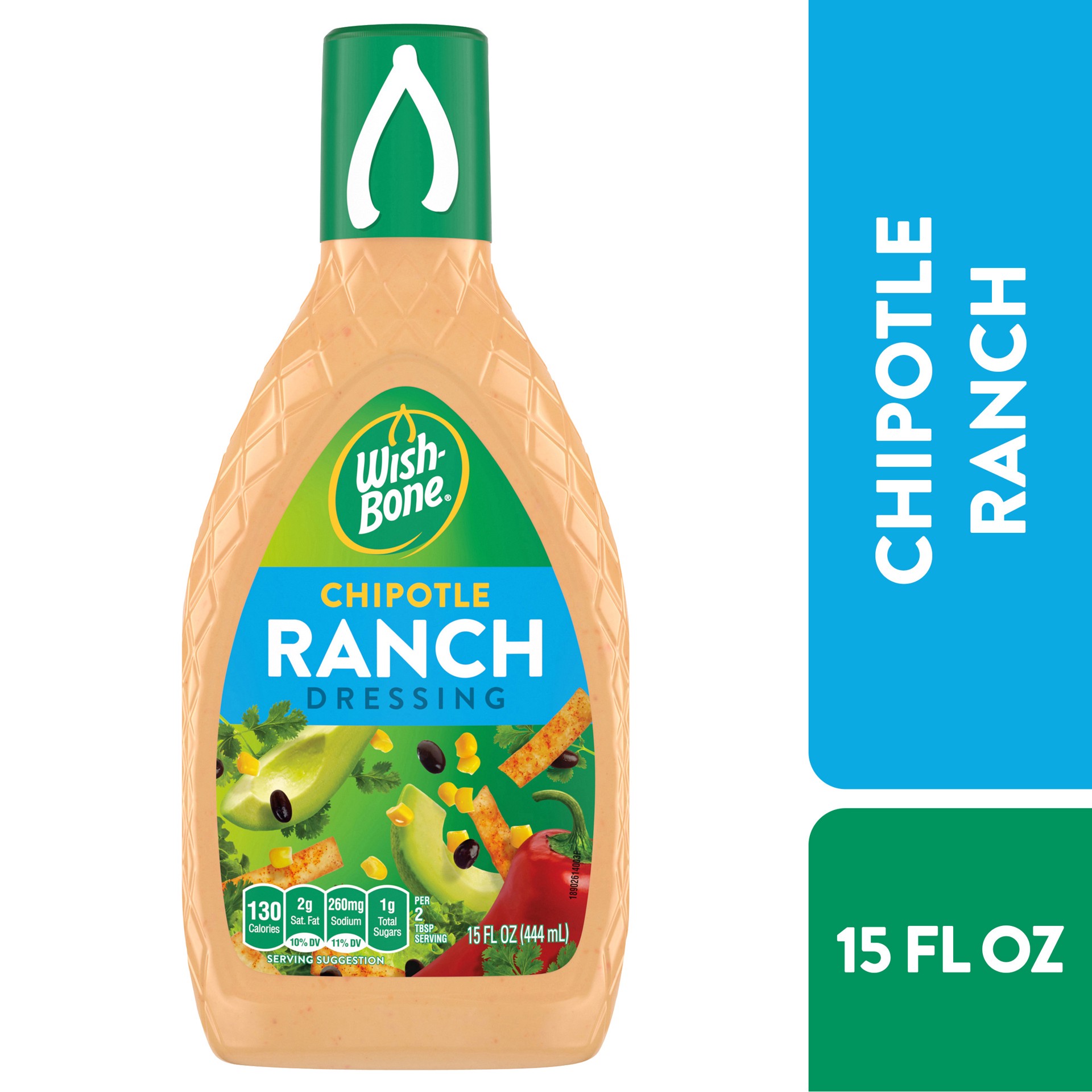 slide 1 of 5, Wish-Bone Chipotle Ranch Dressing 15 oz, 15 oz