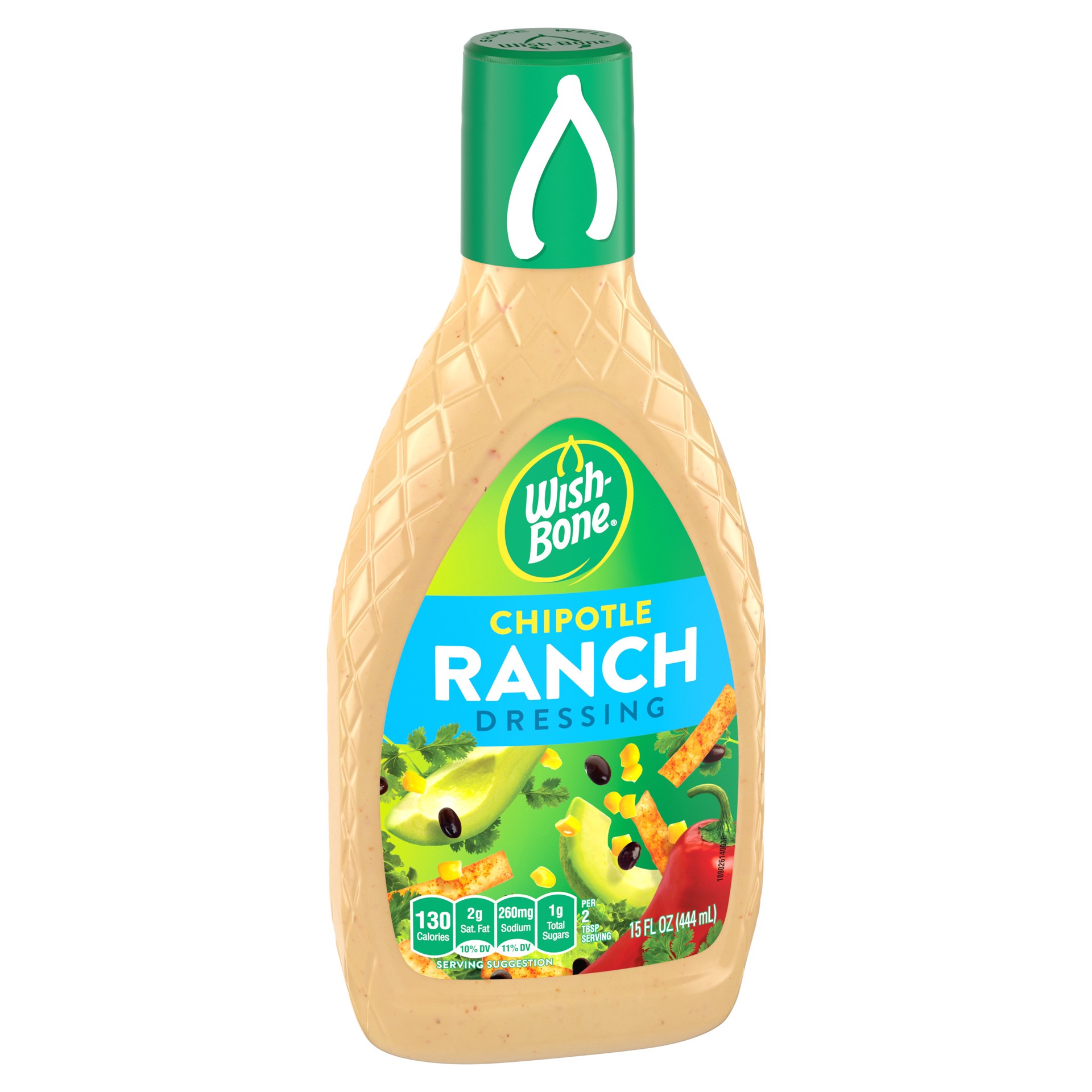 slide 2 of 5, Wish-Bone Chipotle Ranch Dressing 15 oz, 15 oz