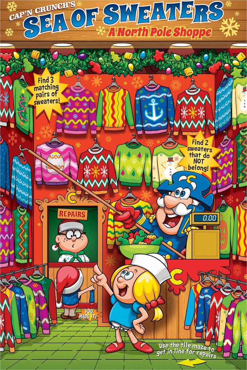 slide 2 of 8, Cap'n Crunch's Sweetened Corn & Oat Cereal Christmas Crunch 11.7 Oz, 11.7 oz