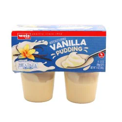 Weis Quality Vanilla Snack Pudding Desserts
