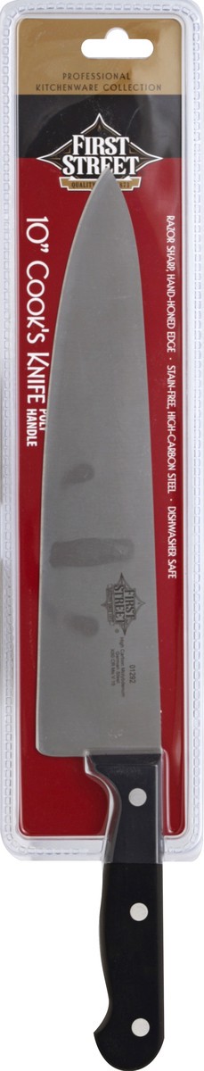 slide 2 of 2, First Street 10 Inch Cooks Knife Poly Handle, 1 ct