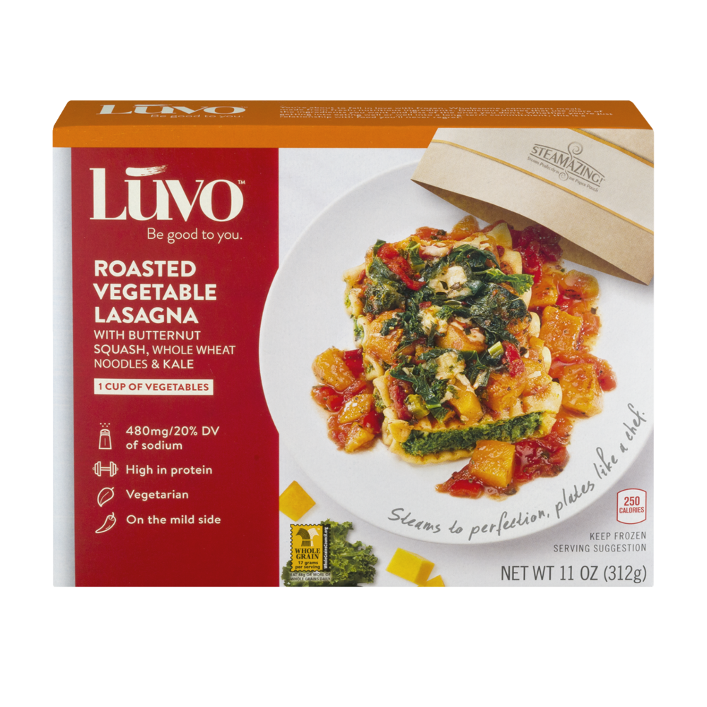 slide 1 of 1, Luvo Roasted Vegetable Lasagna 11 oz, 11 oz