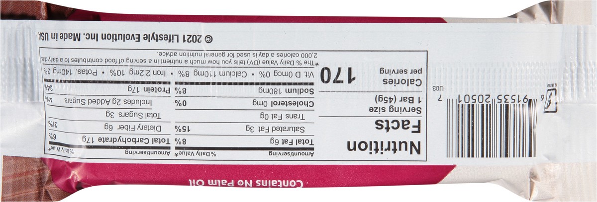 slide 7 of 9, NuGo Raspberry Truffle Slim Protein Bar, 1.59 oz