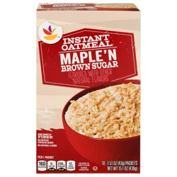 Giant Maple 'N Brown Sugar Instant Oatmeal - 10 ct