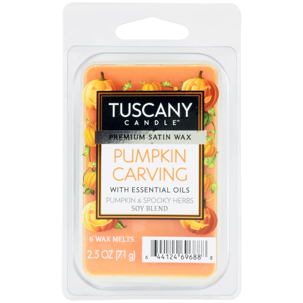 slide 1 of 1, Tuscany Candle Pumpkin Carving Wax Melts - 6 Pack - Orange, 2.5 oz