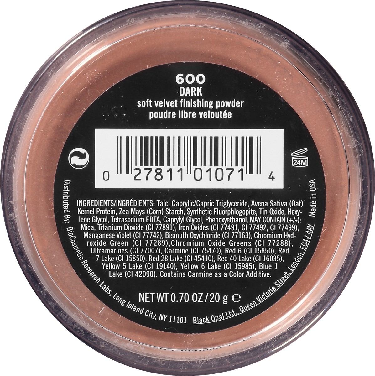 slide 2 of 9, BLK/OPL True Color Dark 600 Soft Velvet Finishing Powder 0.7 oz, 1 ct