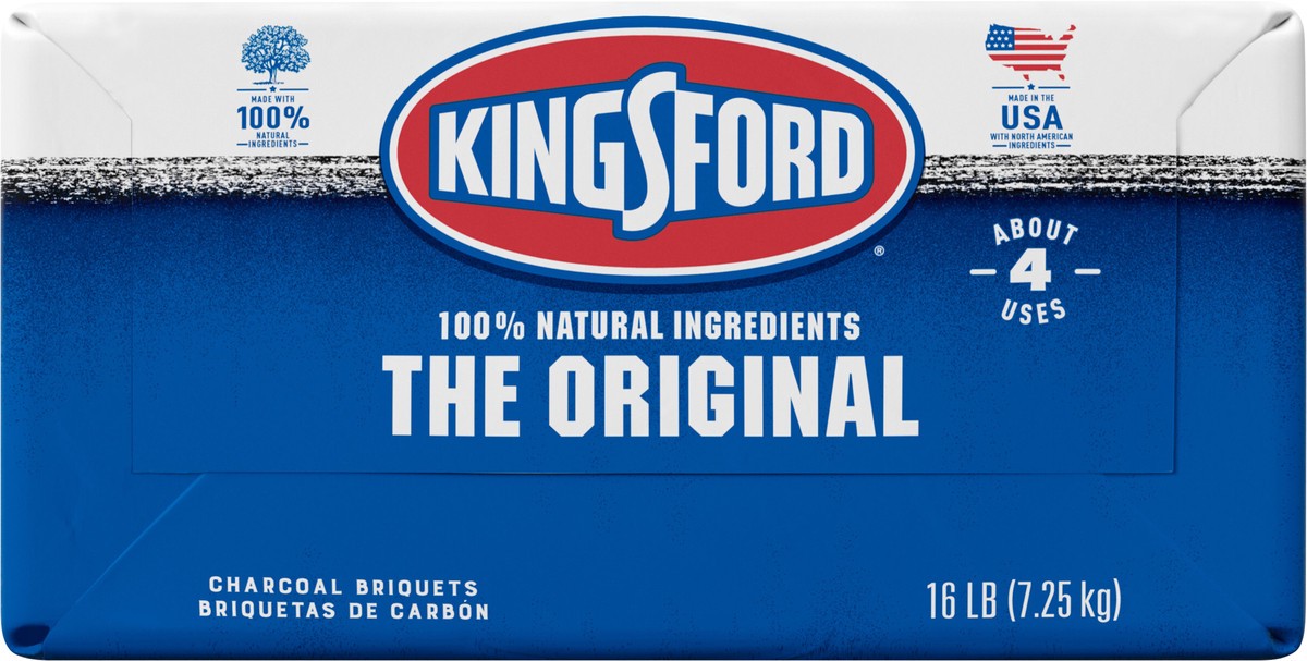 slide 6 of 9, Kingsford Original Charcoal Briquettes, BBQ Charcoal for Grilling, 16 Pounds, 16 lb