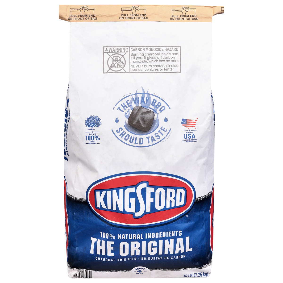 slide 1 of 9, Kingsford Original Charcoal Briquettes, BBQ Charcoal for Grilling, 16 Pounds, 16 lb