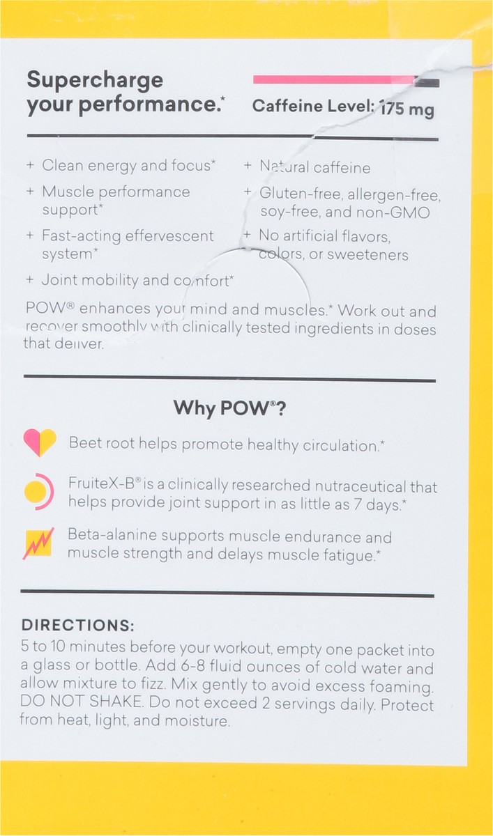 slide 8 of 11, EBOOST Pow Tropical Punch Pre-Workout Superenhancer, 6.4 oz