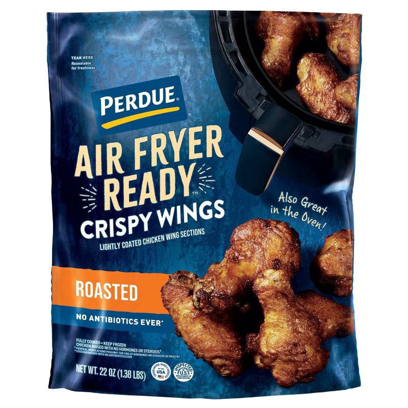 slide 1 of 7, PERDUE AIR FRYER READY™ Roasted Crispy Chicken Wings, 22 oz., 22 oz