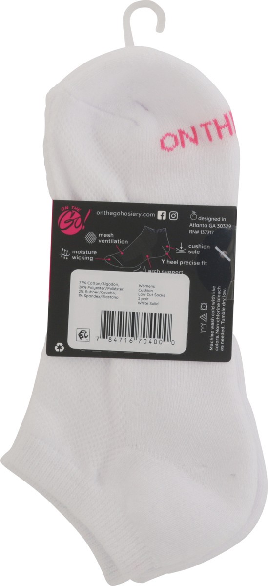 slide 3 of 11, On the Go Cotton Cushion Womens Blend Socks 2 ea, 2 pair
