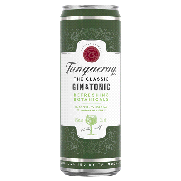 slide 1 of 1, Tanqueray Gin & Tonic Cocktail, 12 oz