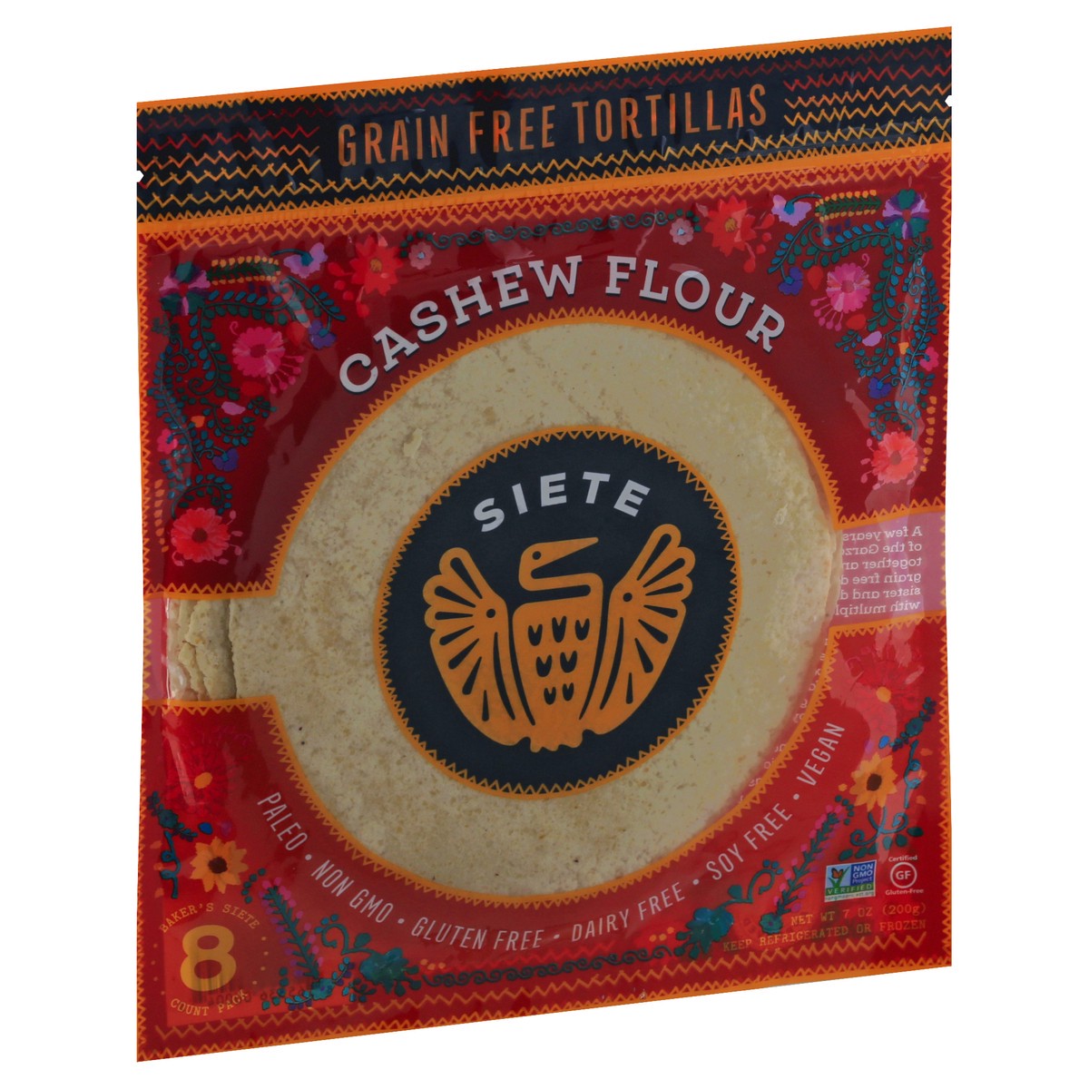 slide 12 of 12, Siete Cashew Flour Grain Free Tortillas 8 ea, 8 ct